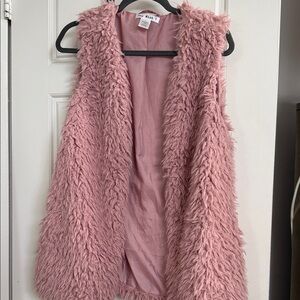Say What? Blush Faux Fur Vest